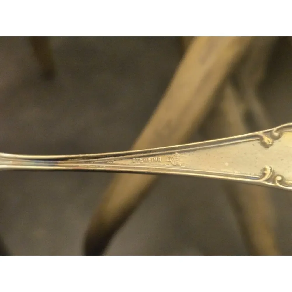 Vintage Sterling Silver Indian Chief Eagle Souvenir Spoon 5.5” Native American D